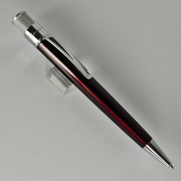 Retro 51 Black Cherry Tornado Snapper Ballpoint Pen (TSB-016) - New/Sealed