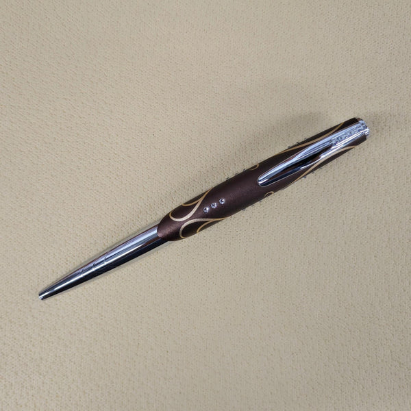 ONLINE of Germany Crystal Sinfonie Champagne and Chocolate Roller Ball Pen