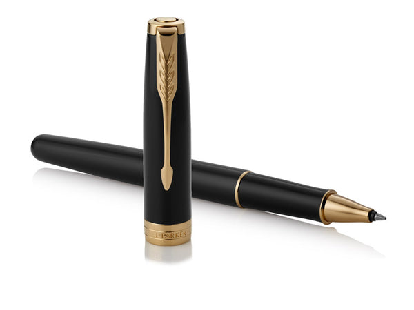 Parker Parker Sonnet  (2016 Edition) Black Lacquer with Gold Roller Ball Pen (1931496) freeshipping - RiNo Distribution