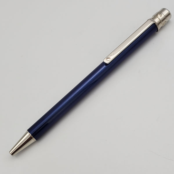 Cartier NEW Cartier Santos Blue and Palladium Ballpoint Pen (OP000036) freeshipping - RiNo Distribution