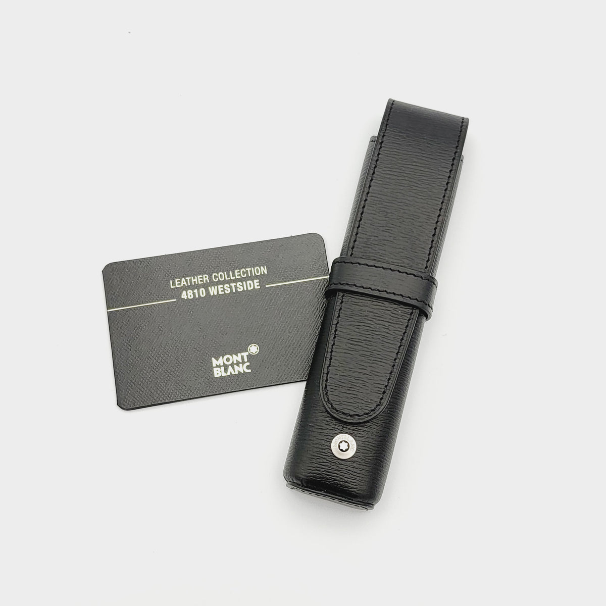Montblanc 4810 Westside レザー筆箱 Montblanc Westside Leather 1-Pen Pouch Pen Case - #9577