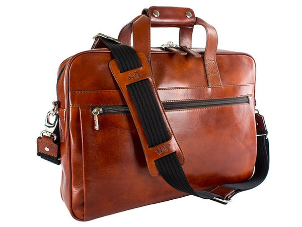 Bosca Old Leather Amber Single Gusset Stringer Brief (816-27)