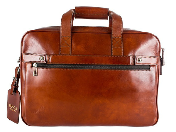 Bosca Old Leather Amber Single Gusset Stringer Brief (816-27)