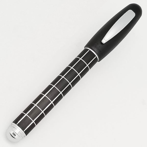 Padrino Padrino Breve Grid-Pattern Anodized Aluminum Medium Fountain Pen freeshipping - RiNo Distribution