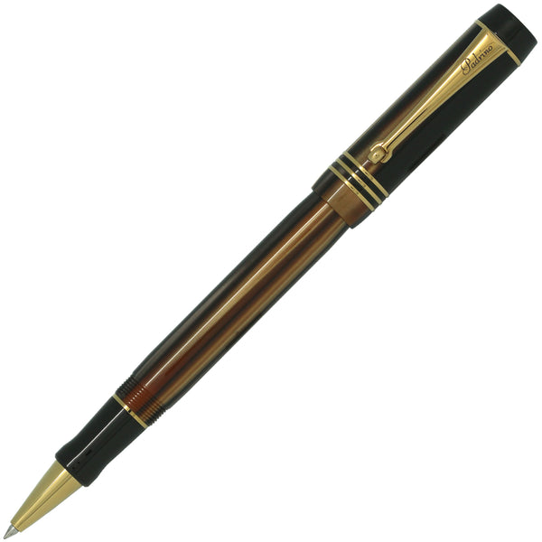 Padrino Padrino Premier Tiger's Eye Brown and Gold Roller Ball Pen freeshipping - RiNo Distribution