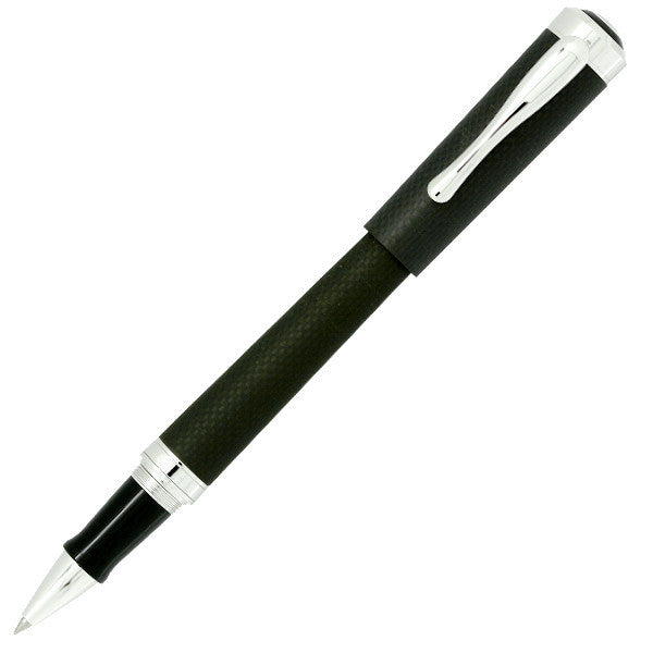 5280 5280 Aspen Matte Carbon Fiber w/Rhodium Roller Ball Pen freeshipping - RiNo Distribution