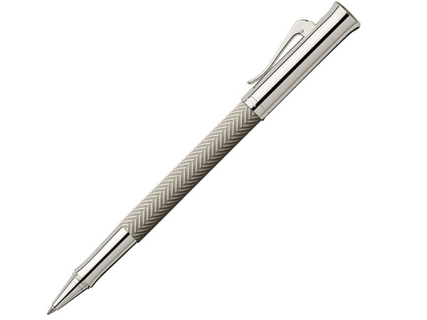 Graf von Faber Castell Graf Von Faber Castell Light Grey Guilloche Ciselé Roller Ball Pen (#146712) freeshipping - RiNo Distribution