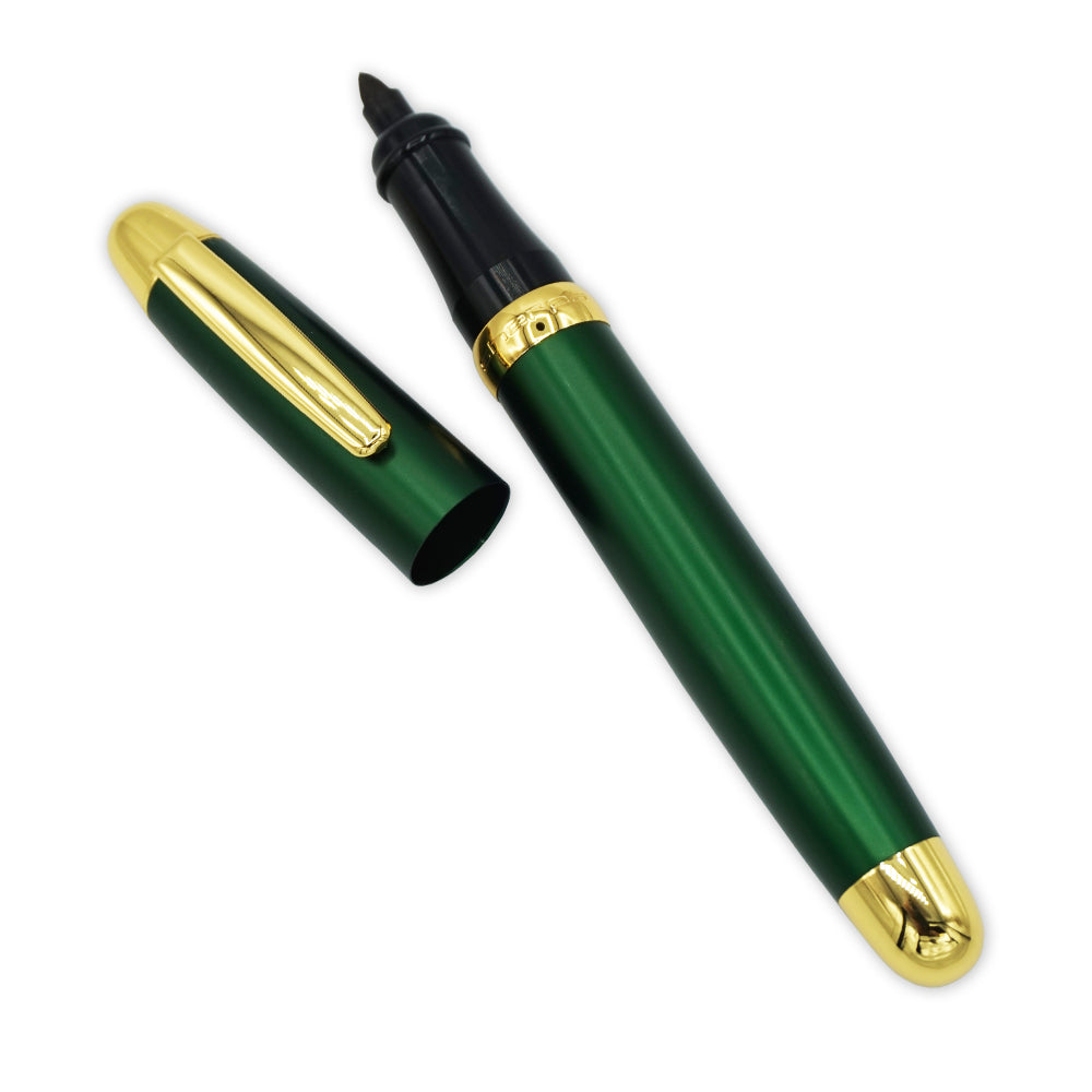 Sherpa Pen Aluminum Classic Forever Green and Gold Pen/Sharpie Marker Cover
