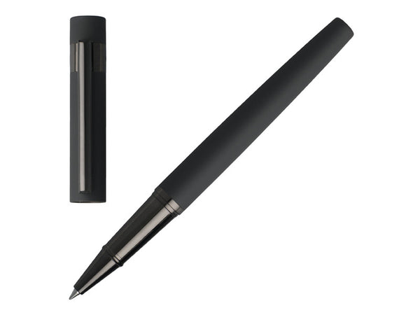 Hugo Boss Hugo Boss Loop Matte Gray and Gunmetal Roller Ball Pen freeshipping - RiNo Distribution