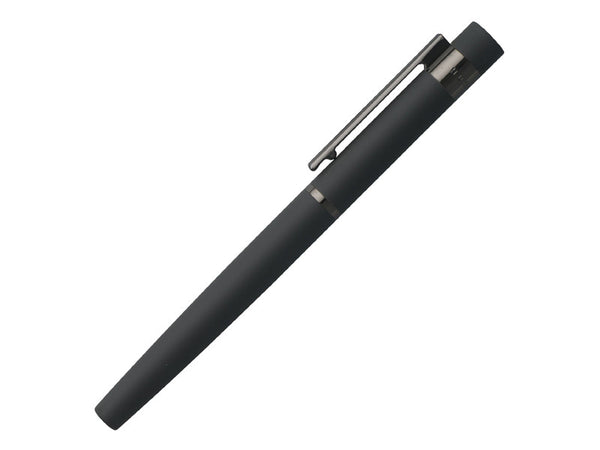 Hugo Boss Hugo Boss Loop Matte Gray and Gunmetal Roller Ball Pen freeshipping - RiNo Distribution