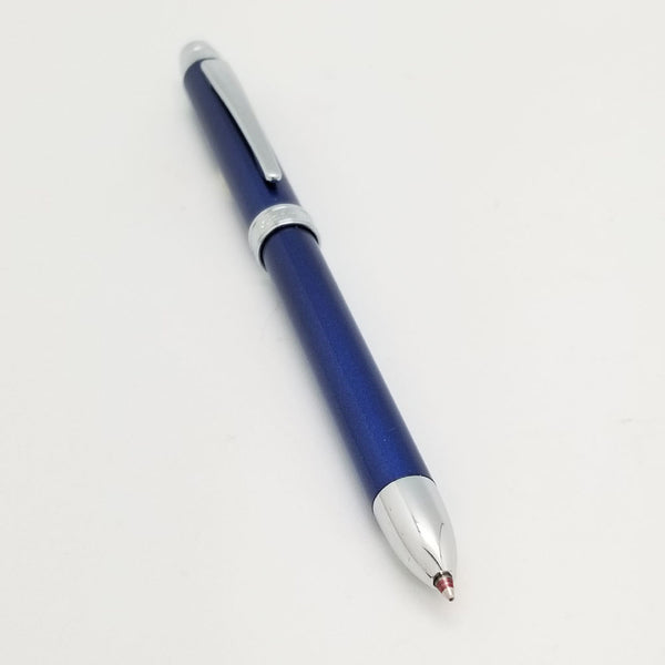Padrino Padrino Pearl Blue Multi-Function Pen - Black/Red/.5mm Pencil Made in Japan freeshipping - RiNo Distribution