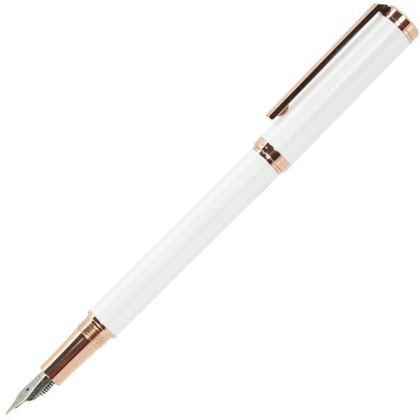 5280 5280 Aspire Pearl White and Rose Gold Medium Fountain Pen freeshipping - RiNo Distribution