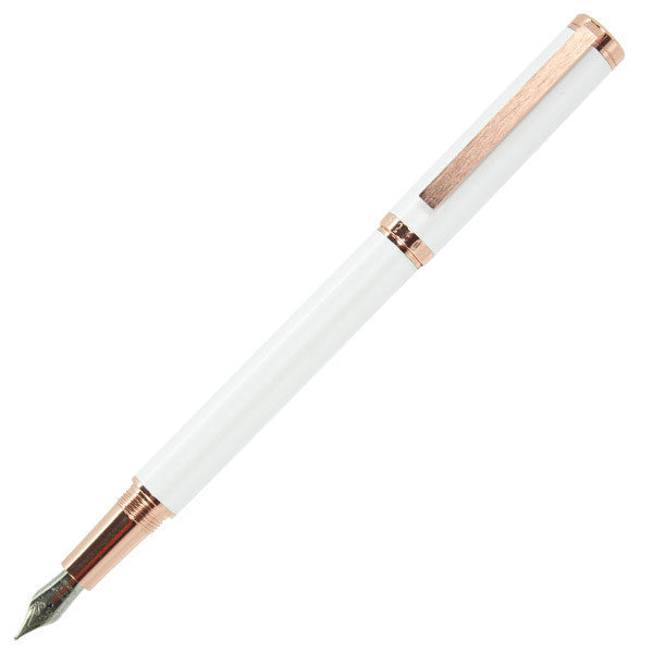 5280 5280 Aspire Pearl White and Rose Gold Medium Fountain Pen freeshipping - RiNo Distribution