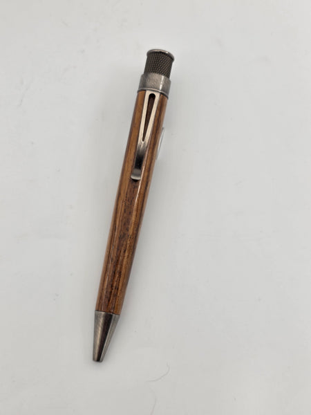 Retro 51 Zebra Wood Paradise Pen Tornado Roller Ball L.E. #001/200!