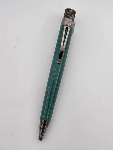 Retro 51 Green Painted Bamboo Tornado "Artist Proof" Roller Ball Pen