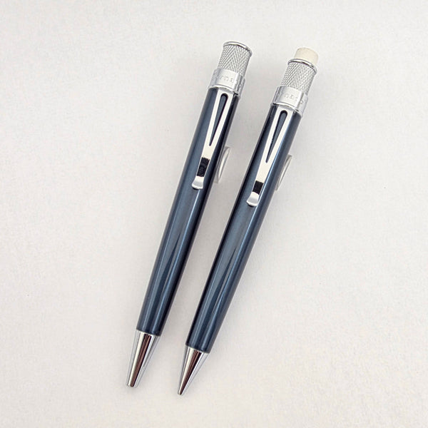 Retro 51 Ice Blue Tornado Roller Ball Pen/Pencil Sealed set ZRS-1318