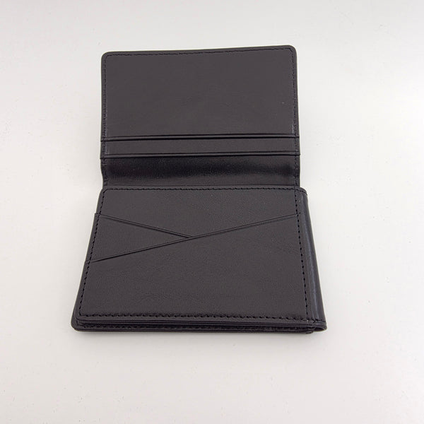 Bosca Old Leather Black Tri Fold Card Case (#44412-59) - New