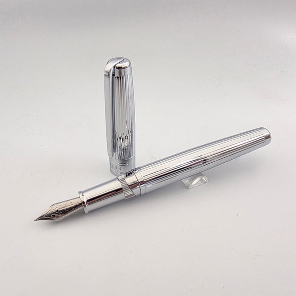 NEW 5280 Centennial Fountain Pen | Silver Pinstripe | Magnetic Cap | Boxed