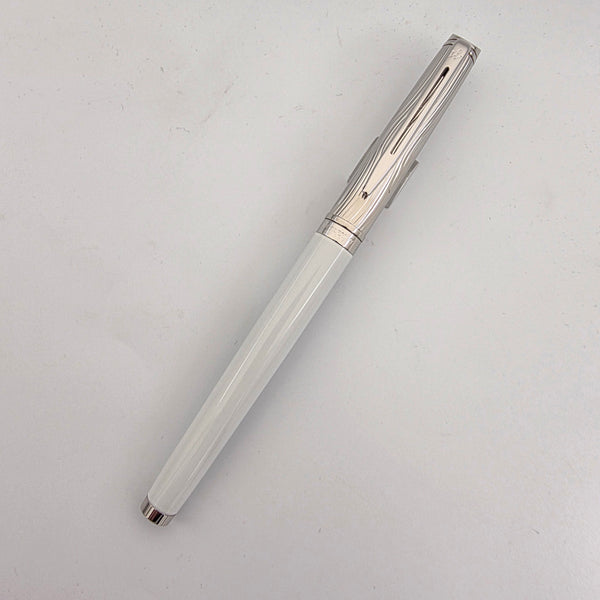 Waterman Hemisphere Deluxe White Wave Medium Fountain Pen (S0921270) NEW