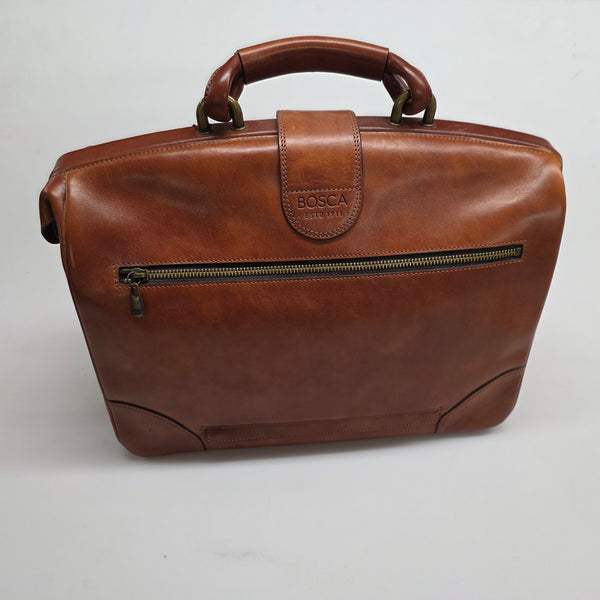 Bosca Leather Dolce Soft Partner's Brief Amber #822 217