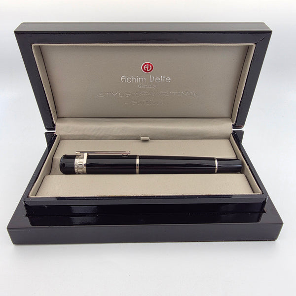 Achim Velte Maa Greek Key Fountain Pen - MINT - Luxury Box