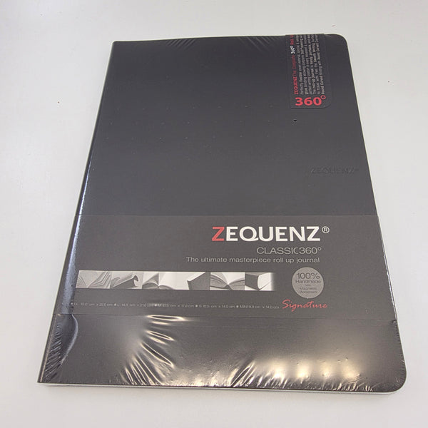 Zequenz B5 classic 360 Signature Series black notebook with blank pages