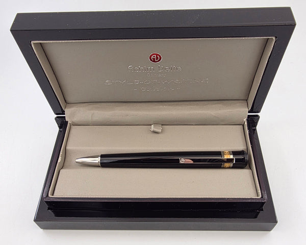 Achim Velte Wave Rose/Black Ballpoint Pen - Made in Germany