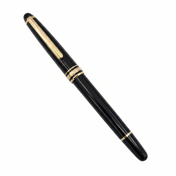 Montblanc Meisterstuck Classique Black and Gold Roller Ball Pen (MB132457) NEW