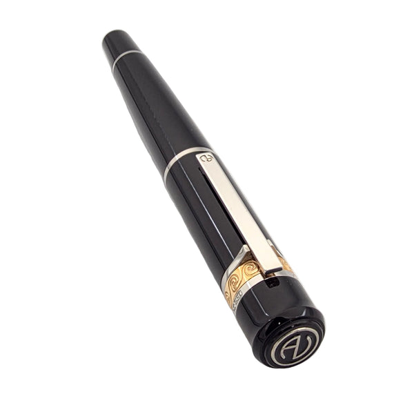 Achim Velte Wave Rose/Black Roller Ball Pen - Made in Germany