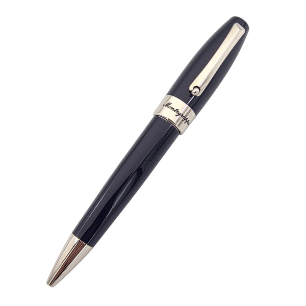 Montegrappa Blue and Palladium Fortuna Ballpoint Pen