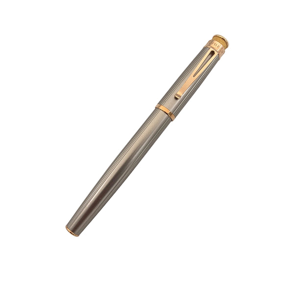 Retro 51 White Nickel Medium Tornado Fountain Pen VRF-1312 New/Sealed