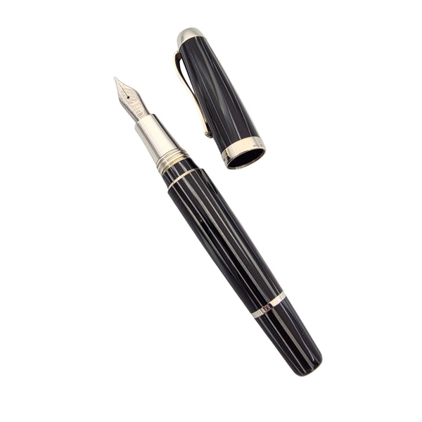 Montegappa Passione Zebra Celluloid Medium Fountain Pen