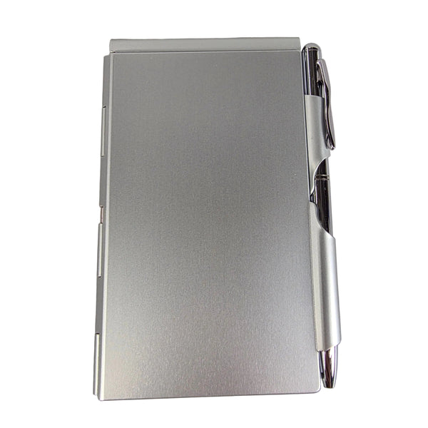 Wellspring Plain Silver Flip Notes Pocket Notepad #2292