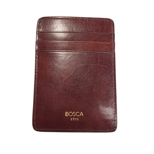 Bosca Old Leather Brown Front Pocket Wallet 78 58