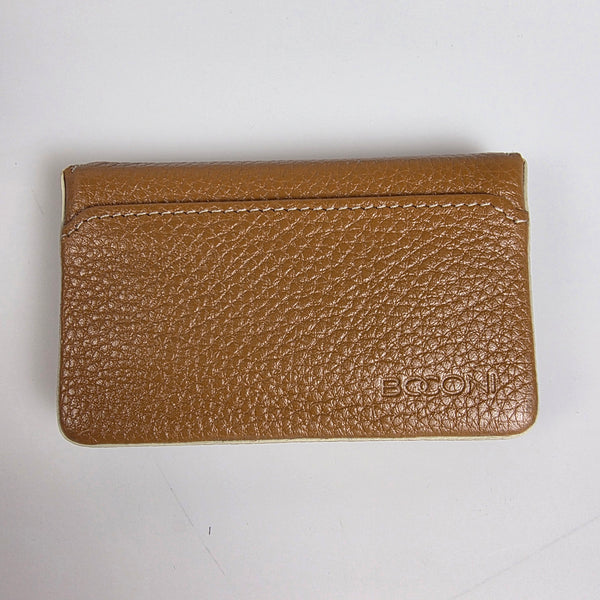Boconi Magnetic Leather Card Case - "Kylie" Toast w/RFID (#905-4627) New