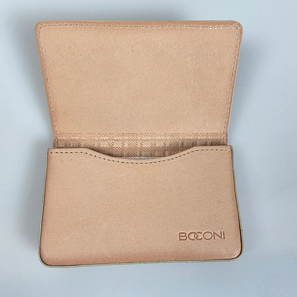 Boconi Magnetic Leather Card Case - "Kylie" Toast w/RFID (#905-4627) New