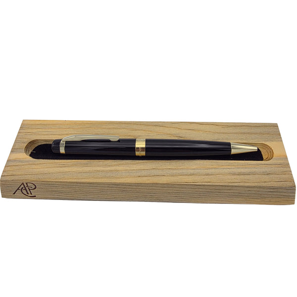 American Pen Company Independence Black and Gold Twist Ballpoint