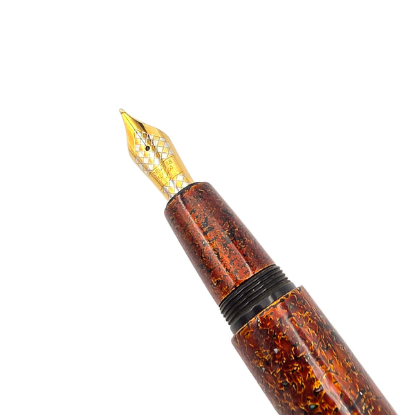 Opus 88 Urushi Gold Leaf Fountain Pen with Medium 18kt Gold Nib