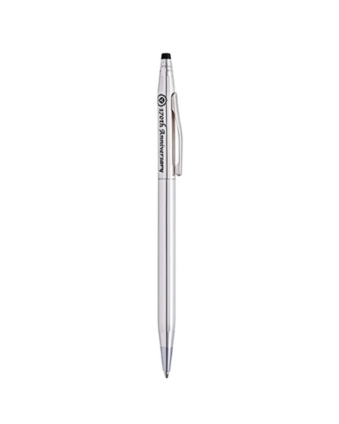 Cross Classic Century 170th Anniversary Sterling Silver Ballpoint Pen with Genuine Leather Cross Pouch