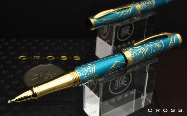 Cross Year of the Monkey Zodiac Teal Blue Rollerball Pen