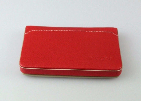 Boconi Leather Magentic Kylie Berry w/Blonde RFID Card Case (905-3427) New!
