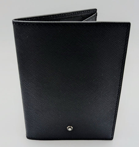 Montblanc Sartorial Black Passport Holder #113232 – Saffiano Leather – NEW
