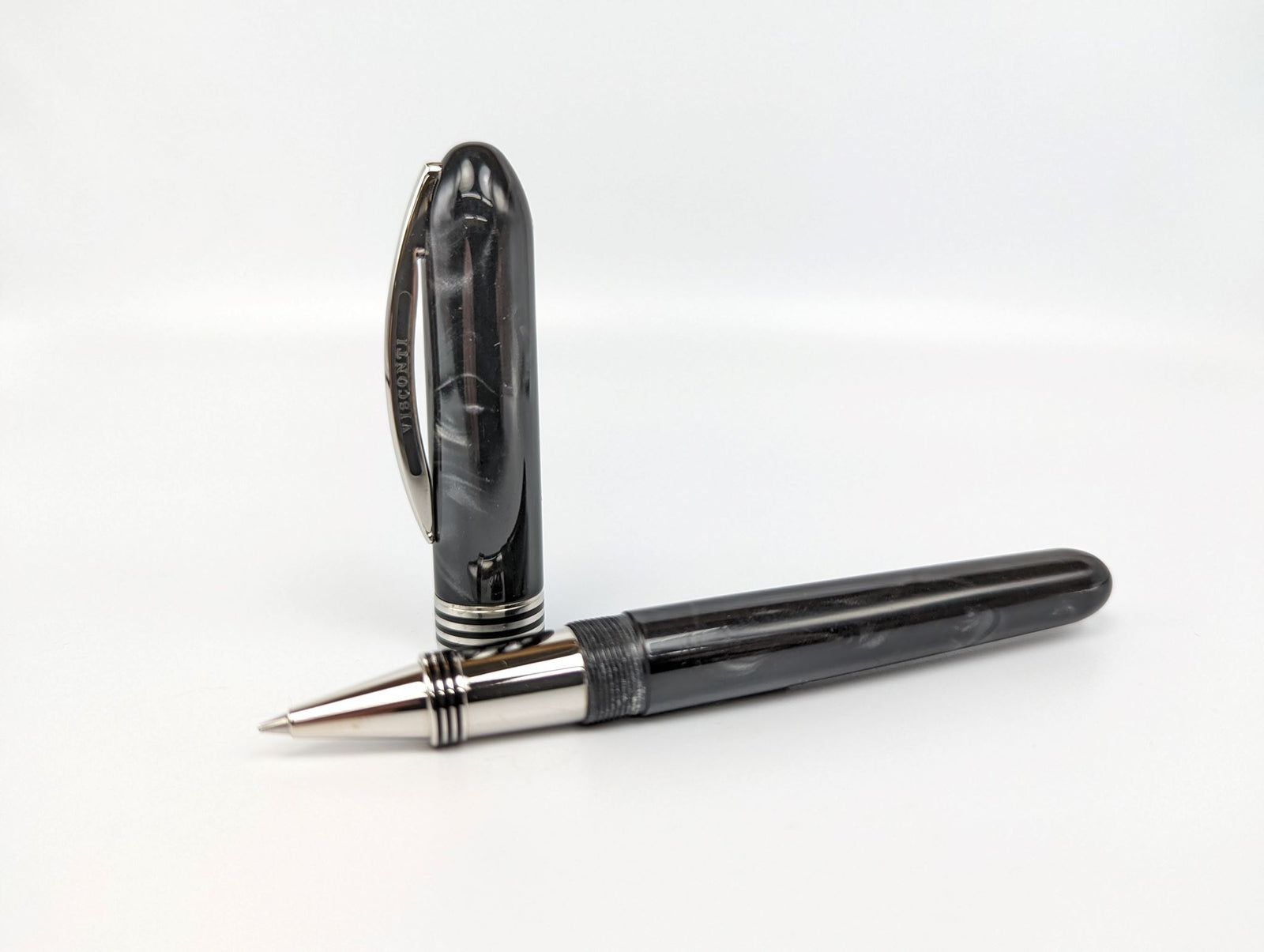 Visconti Saturno Black Pearl Limited Edition Roller Ball Pen #25/118 - Rare