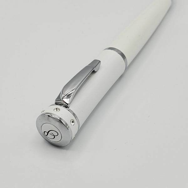 Padrino Stiletto Pearl White Crystal Ballpoint Pen