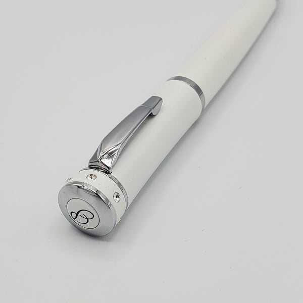 Padrino Stiletto Pearl White Crystal Ballpoint Pen