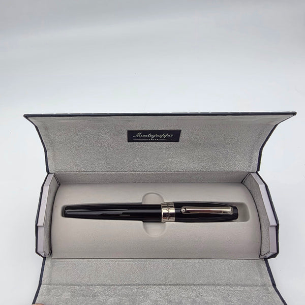Montegrappa Fortuna Black/Palladium Roller Ball Pen #ISFORRPC