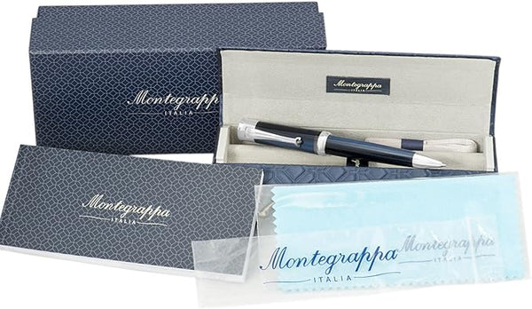 Montegrappa Desiderio Navy Blue/Sterling Silver Ballpoint Pen