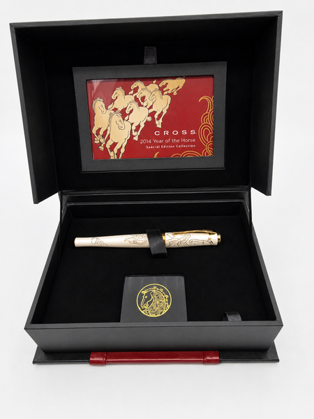 Cross Zodiac 2014 Year of Horse Imperial White 18kt Gold M Fountain Pen