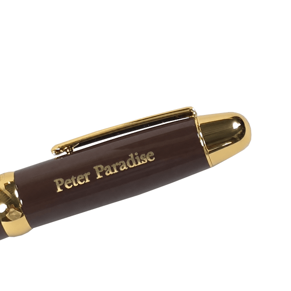 Sherpa Executive Reserve Brown/Gold Sharpie Marker and Pen Cover metal Sharpie marker holder by Sherpa Pen