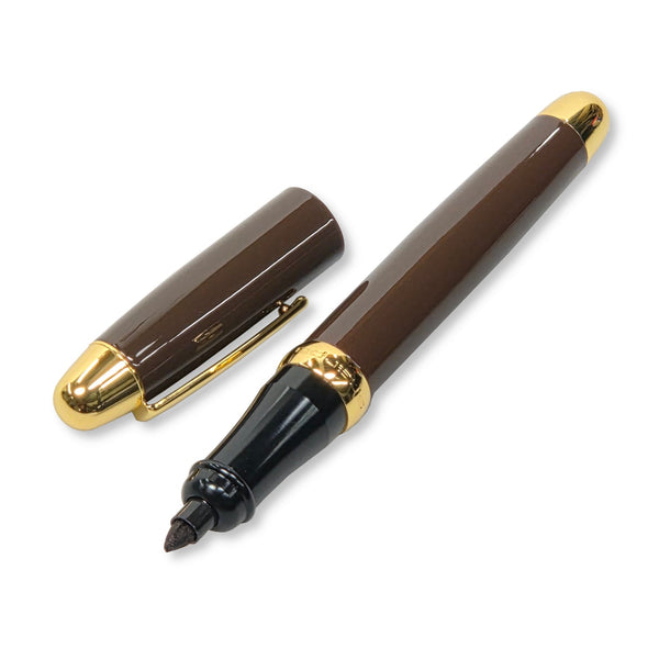 Sherpa Executive Reserve Brown/Gold Sharpie Marker and Pen Cover metal Sharpie marker holder by Sherpa Pen